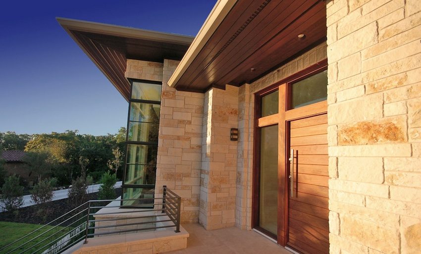 Facade panels are easier to install and are much lighter in weight than the natural stone they imitate