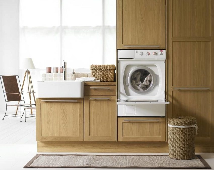 Anda boleh memasang mesin basuh di mana sahaja di apartmen