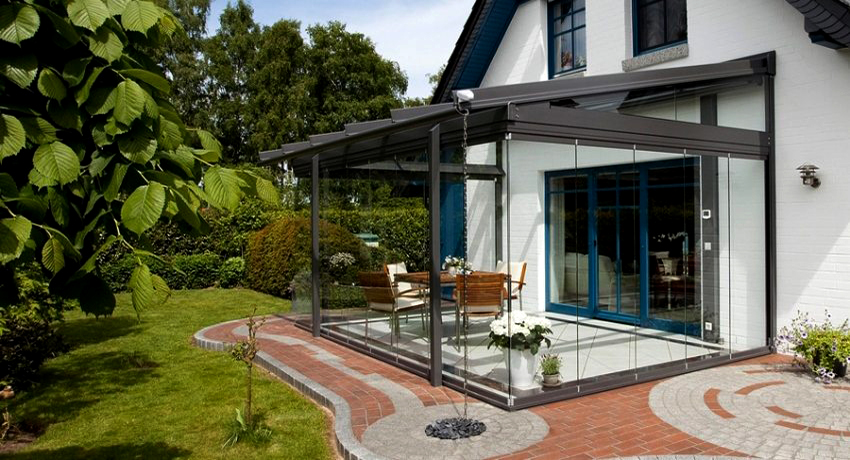 Terrasser og verandaer til huset, fotoprosjekter og designalternativer