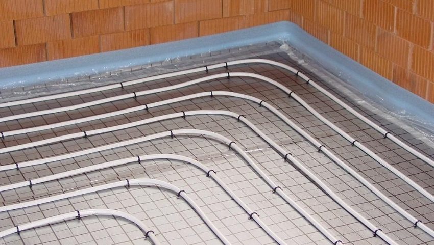 When laying a warm water floor, waterproofing is required