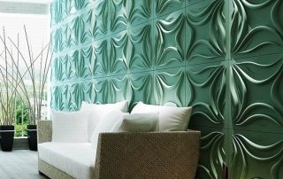 Decorative panels for interior wall decoration