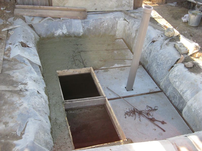 Pasul 7: decorarea trapelor de serviciu a foselor septice