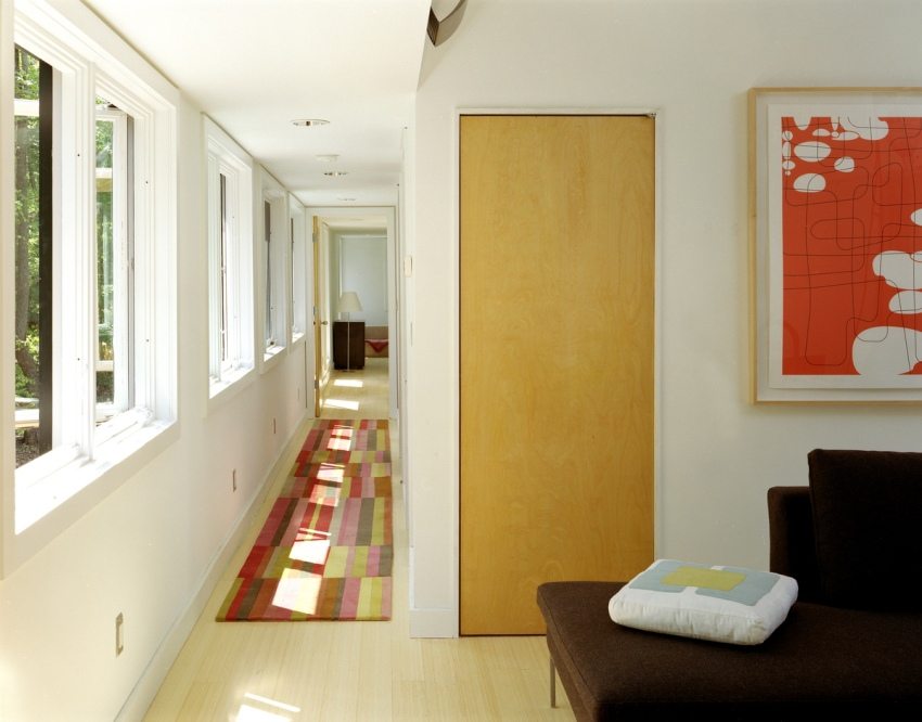 Natural light in the hallway and corridor