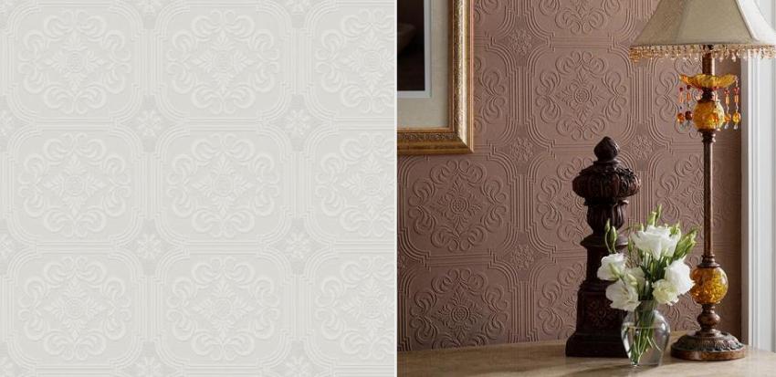 With paintable wallpaper, you can easily change the interior of the room