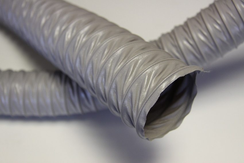 Polyurethane hose for installation of exhaust ventilation systems