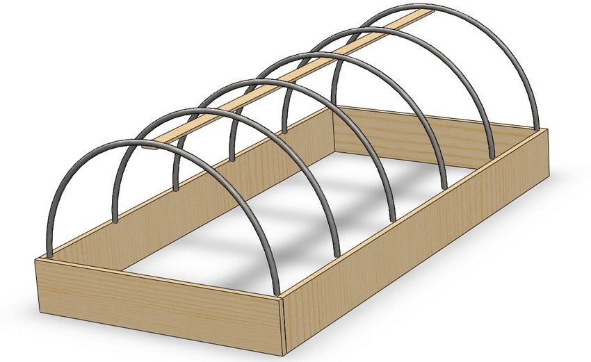 Greenhouse project with arches made of HDPE pipes