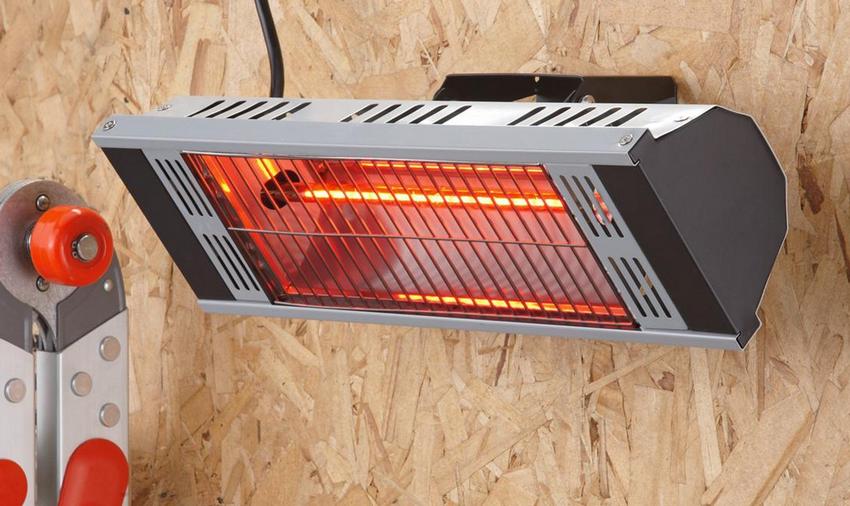 Wall mounted infrared heater