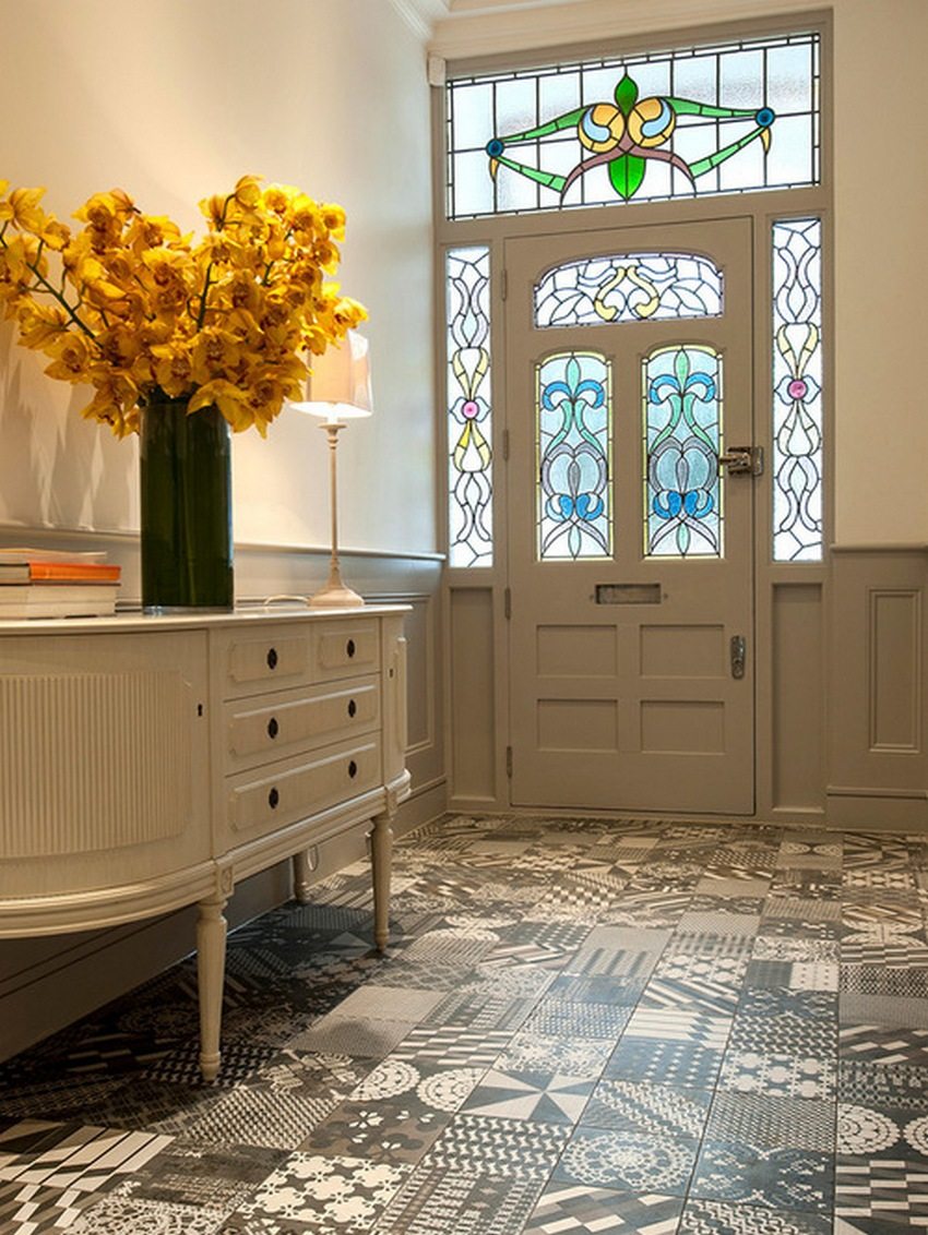 For use as a floor covering, an interesting option would be tiles with an unusual pattern.