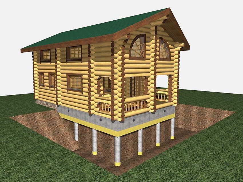 Grafički prikaz kuće na temelju gomile