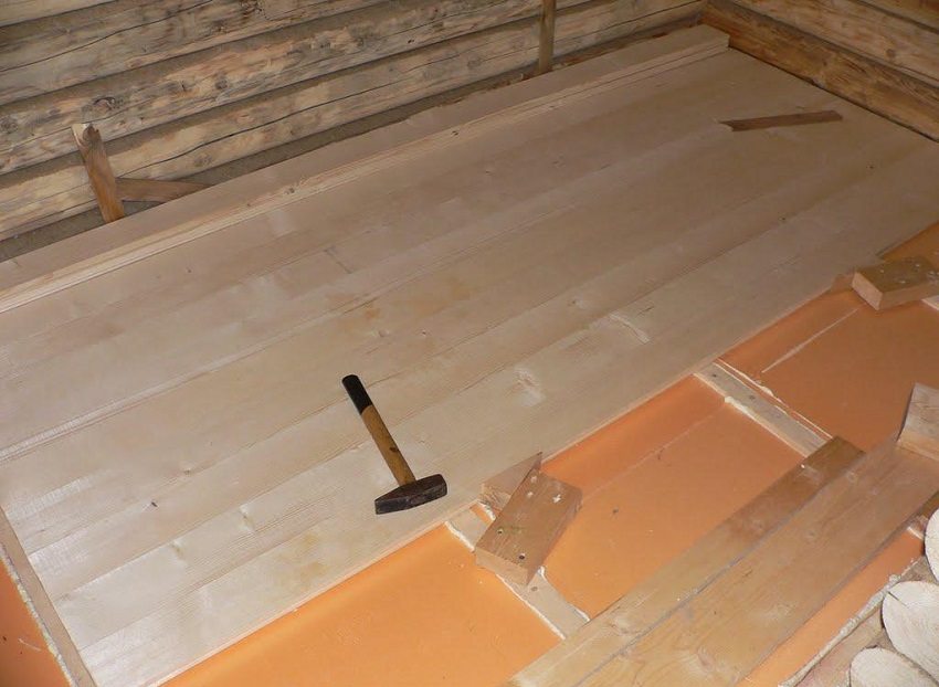 Penoplex is used as a heat-insulating material for floor insulation.