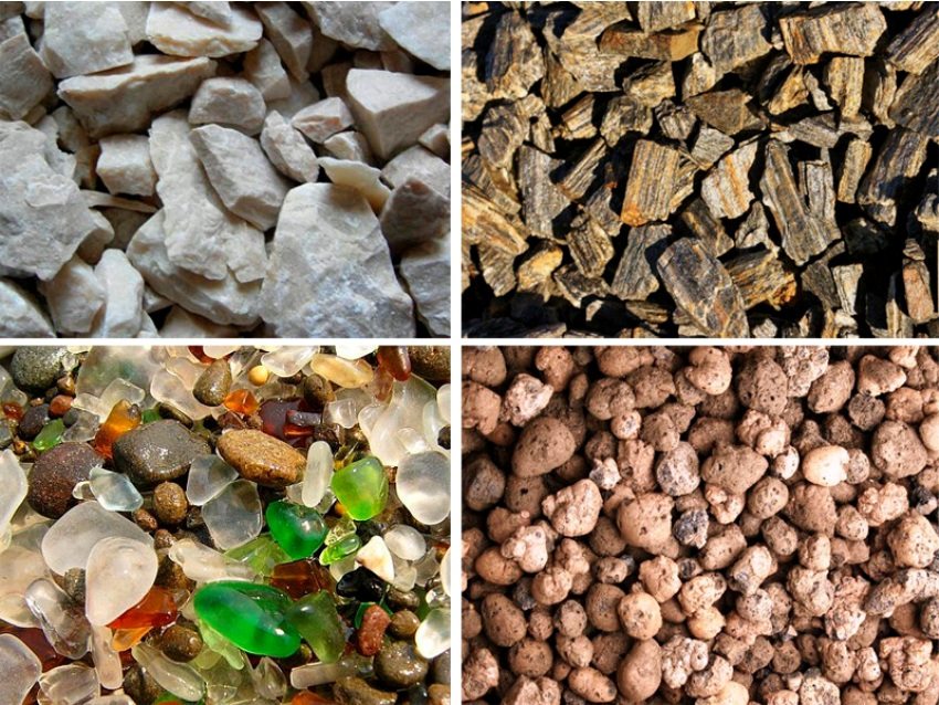 Le gabion peut être rempli de granit, de basalte, de quartzite, de grès et d'autres types de pierres