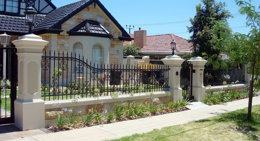 A wrought iron fence created by a real master will delight you for a very long time