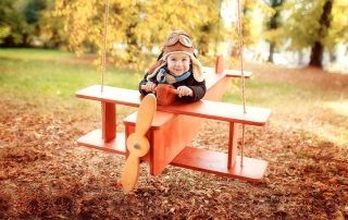 Children's outdoor swing for summer cottages and features of their designs