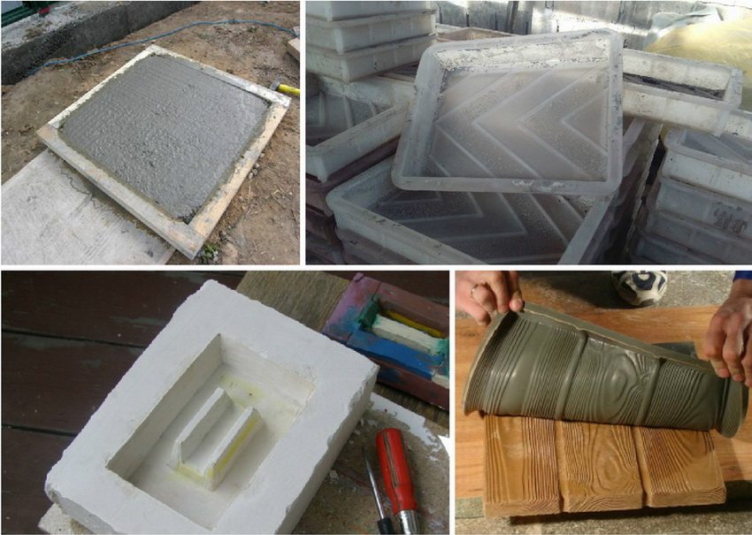 Various materials can be used to make tile molds: wood, plastic, silicone, plaster