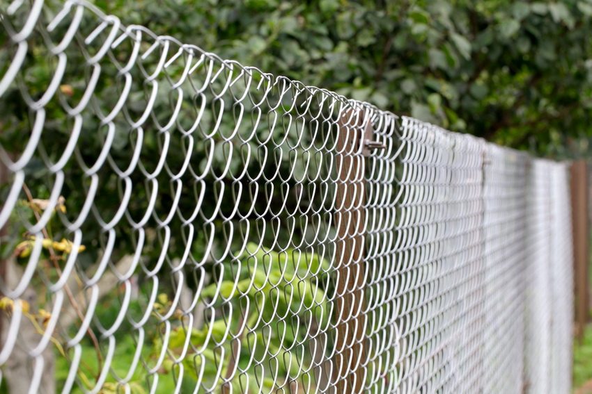 Metal mesh is most often used to separate between adjacent areas.