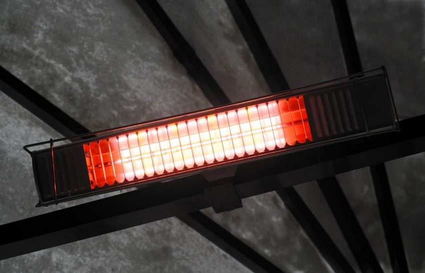 The infrared heater works not only efficiently but also helps to save up to 40% of energy