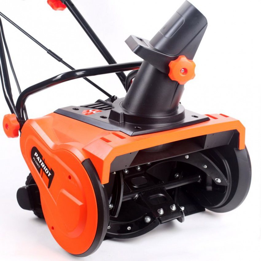 The Patriot electric snow blower is compact and has a small footprint