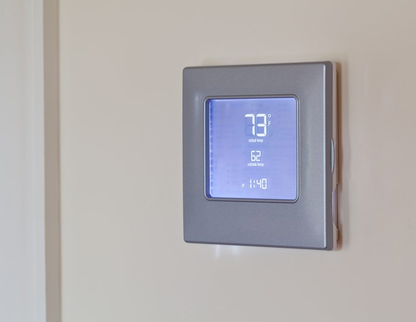 An electronic version of the thermostat that controls the operation of the infrared heater