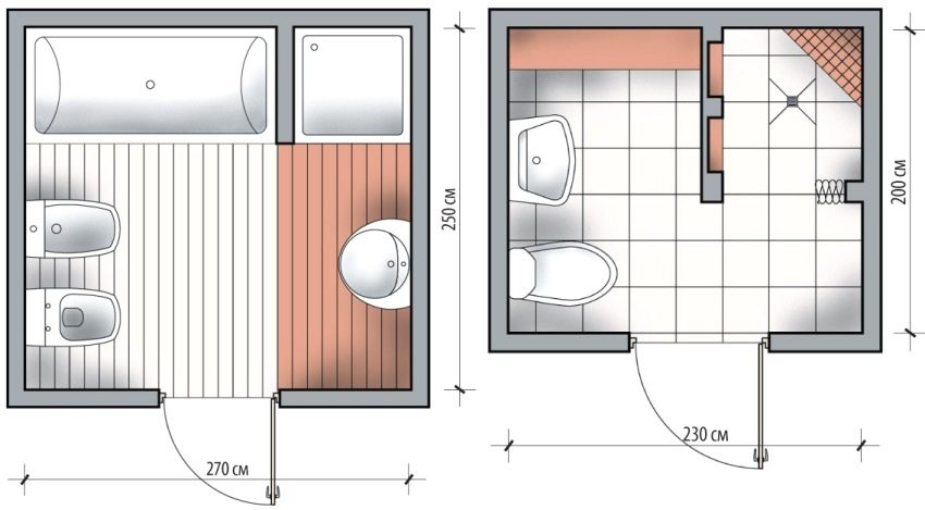 Primjeri instaliranja kvadratnih tuš kabina u malim kupaonicama