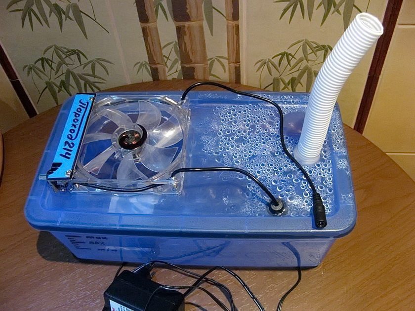 Ultrasonic humidifier from the available tools