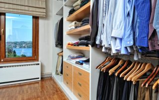 Dressing rooms: photos, design projects and examples of comfortable organization