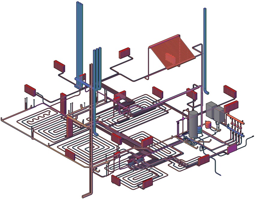 Computer modeling of internal engineering ventilation networks