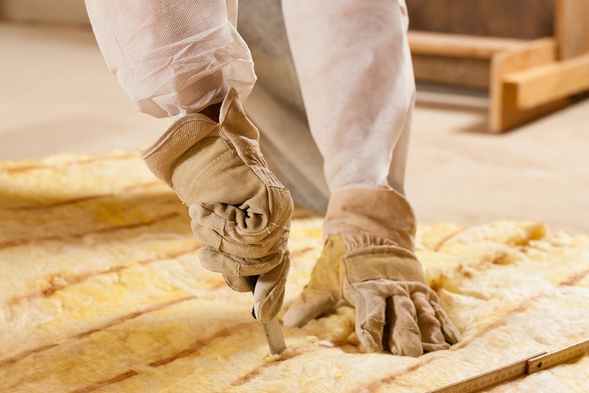 Mineral wool for floor insulation