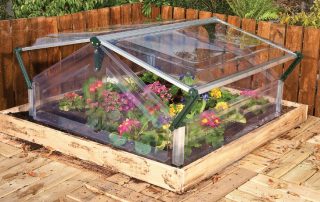 Open-top polycarbonate greenhouses: types and construction features