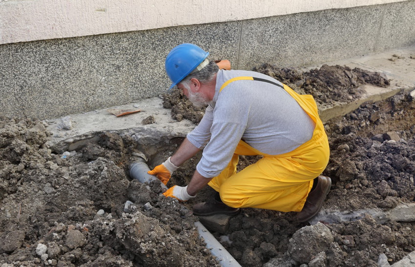 In most sewerage systems, drains are removed by natural gravity, so pipes must be installed with a slope