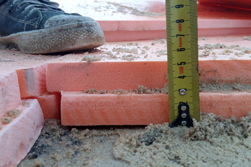 Insulated Swedish slabs for laying the foundation