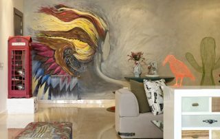Zidno slikarstvo u interijeru: neobično rješenje u modernom stanu