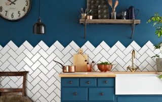 Tile kitchen apron: photos of original ideas and tips for choosing