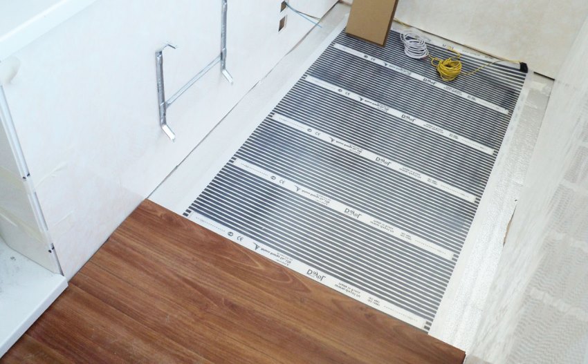 Using infrared technology for floor heating, you can use as a topcoat: tiles, laminate, linoleum.