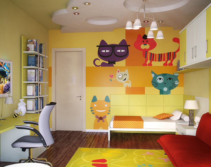 Dekoraciju dječje sobe možete raditi zajedno sa svojom djecom.