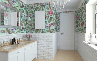 Wallpaper for the bathroom: a versatile solution for a stylish environment