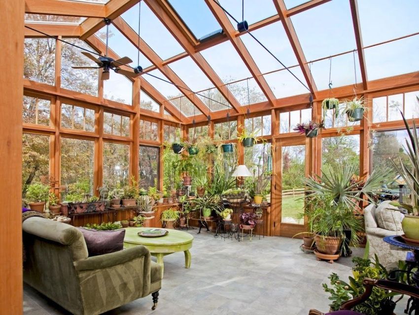 The winter garden can be called an intermediate zone between the living quarters and the natural environment.
