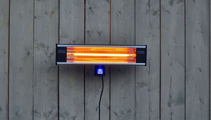 Using an IR heater for a winter garden, it is possible to maintain a stable humidity, since the air does not dry out and does not burn out during heating