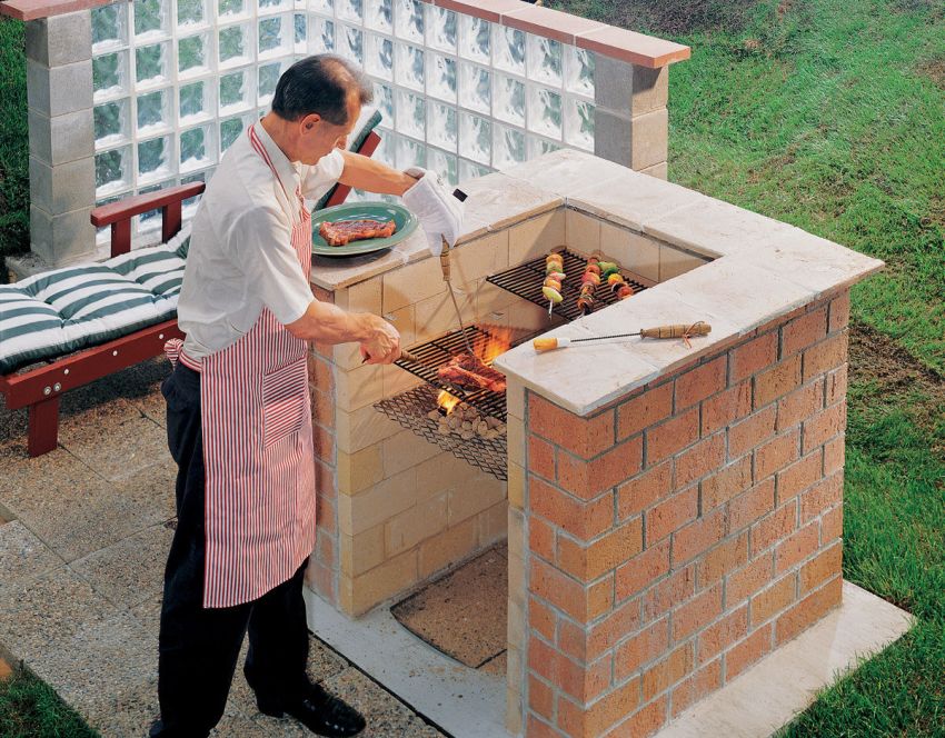 In order to start an independent construction of a brick barbecue, you must choose the right place