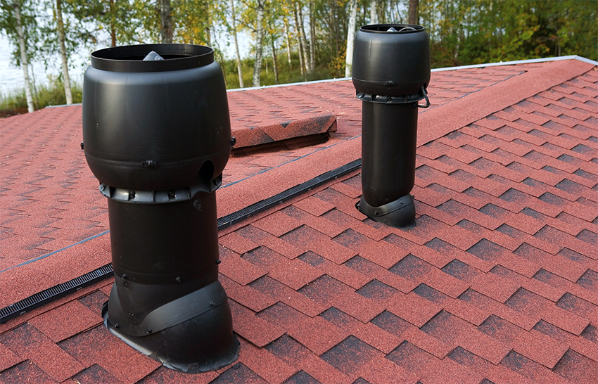 The aerator removes water vapor, reduces pressure on the roof covering and prevents condensation