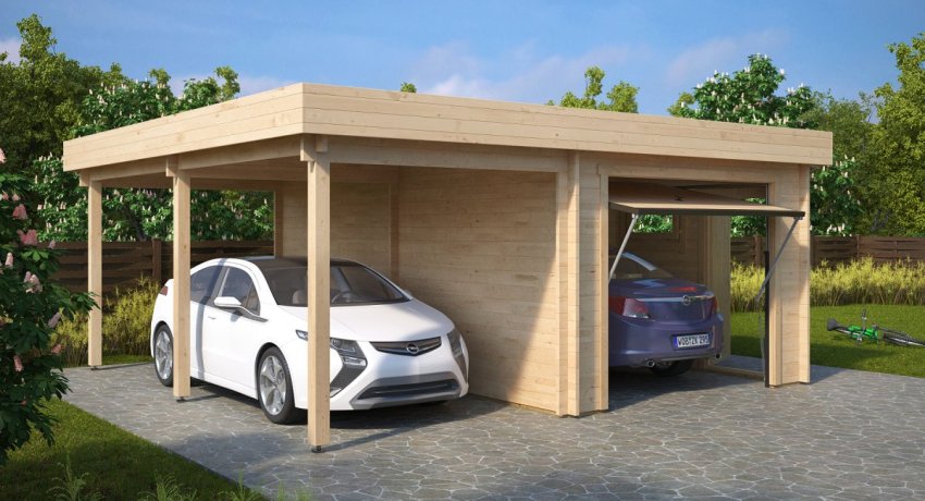  Drvo kao materijal za izgradnju garaže ima niz prednosti: ekološki prihvatljivo, štedi energiju i odgovara krajobraznom sastavu