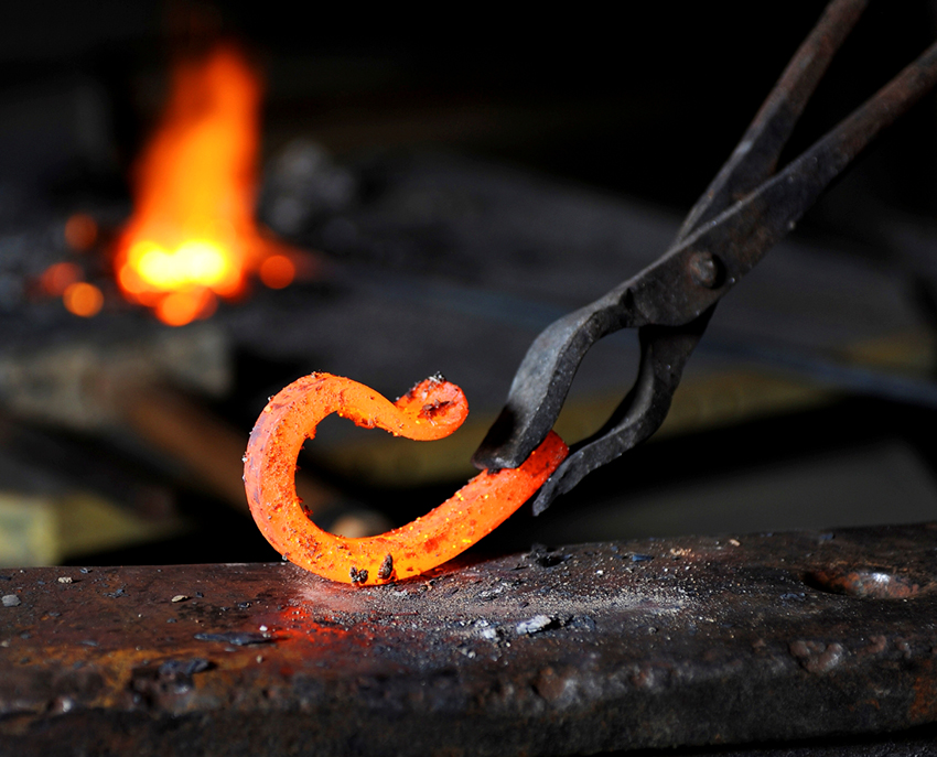 Professional tools are required to perform hot forging