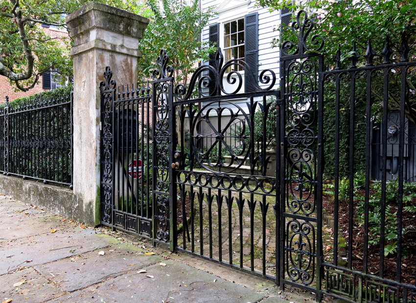 Wrought iron gates are quite versatile, so they go well with different styles