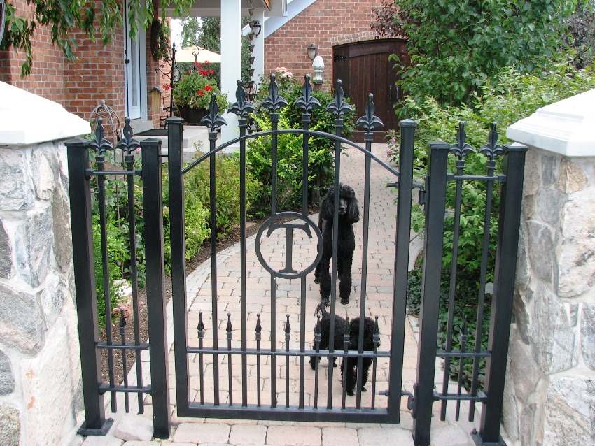 Wrought iron gates can be presented in various styles