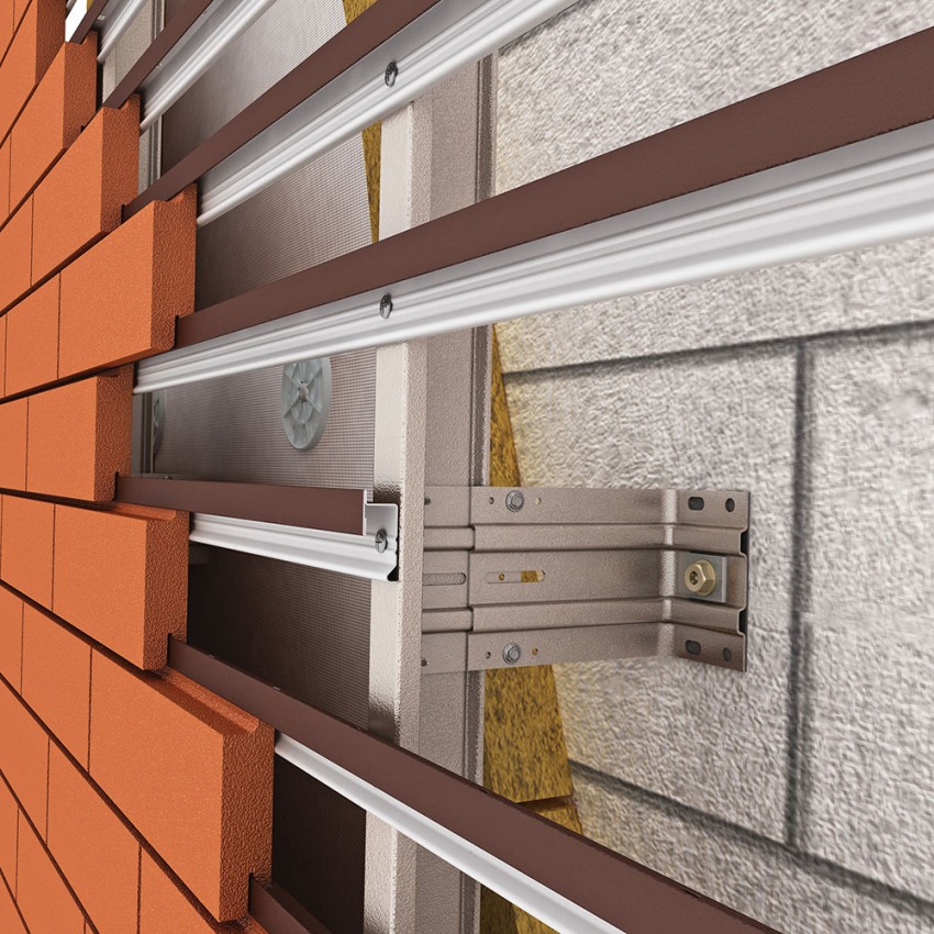 Fațada ventilată va ajuta la ascunderea tuturor neregulilor și defectelor din pereți