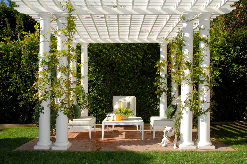 Pergola gazebos are made from a variety of materials