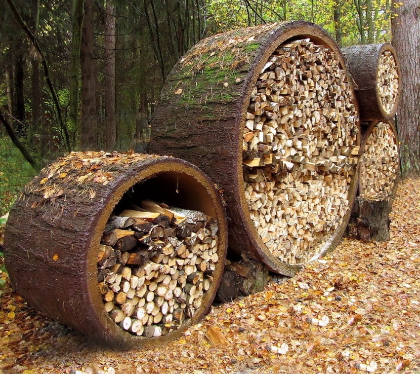 If the volume of firewood is too large, then you can store it in an open area.