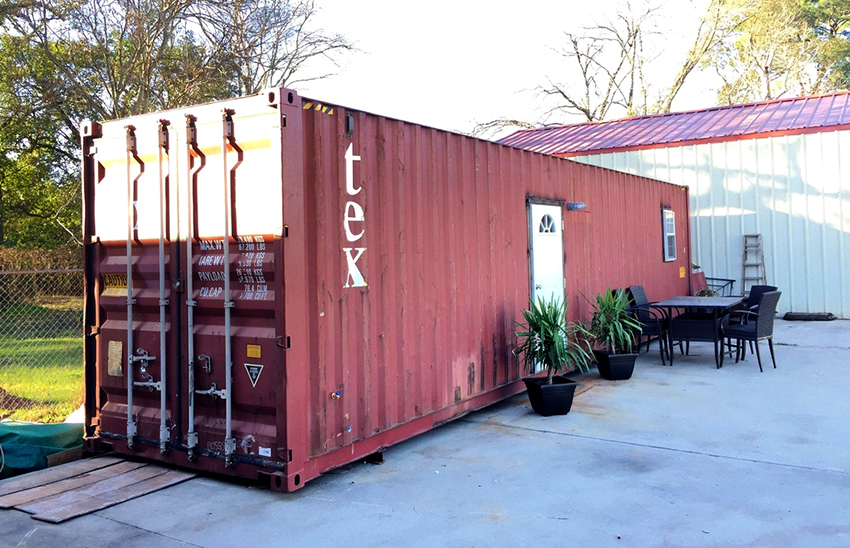 Container shed - compact and robust design