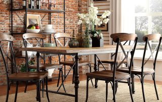 Kitchen table and chairs: traditional and non-standard solutions