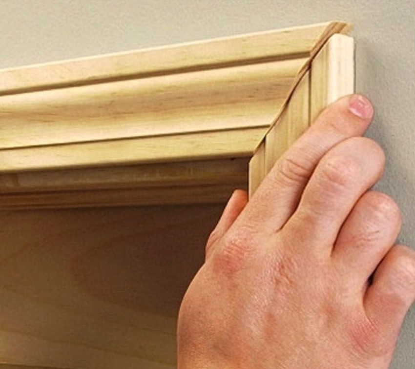  Platbands are fixed directly to the door frame