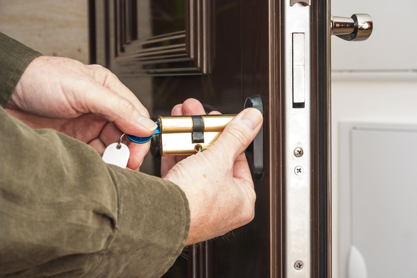 Cylinder lock can be recoded if necessary